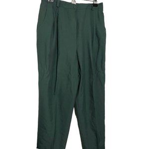 𝅺vintage green wool blend academia trousers size 16